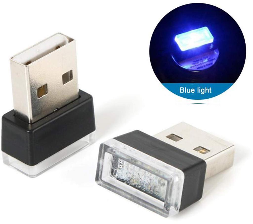 Audiophan USB Lights for Car Car Interior Lighting Illumination LED Blue 2 Pack