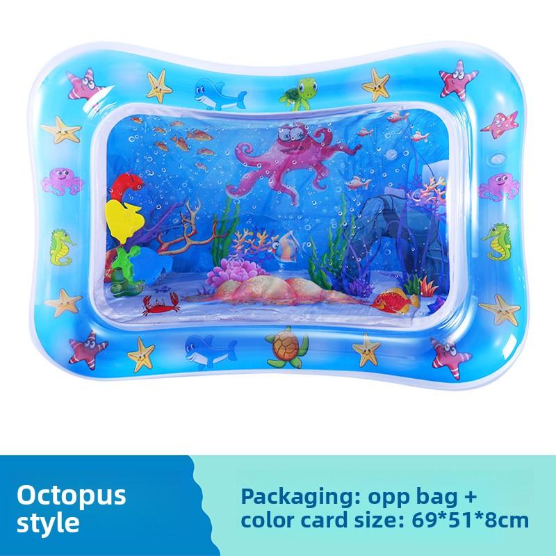 

Надувной детский водный коврик с плавательным кругом на океанскую тематику для сенсорной игры и развития