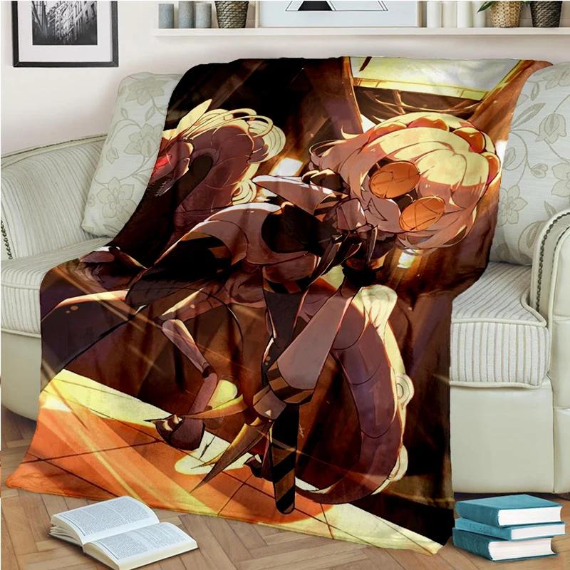 Murder Drones 3D Print Cartoon Uzi V J Robot Gift Blanket,Soft Throw Blanket for Home Bedroom Bed Sofa Travel Picnic Cover Kids