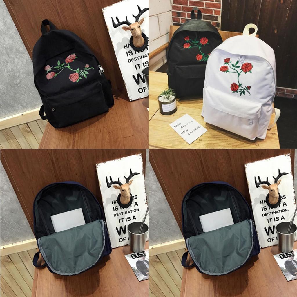 Elegant Women Ladies Canvas Backpack Featuring Durable Material And Comfortable Straps