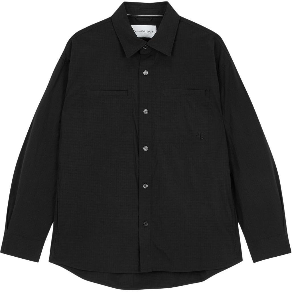 Calvin Klein Solid Minimalist Comfortable Long Sleeve Jacket Men Jackets Black J326623-BEH