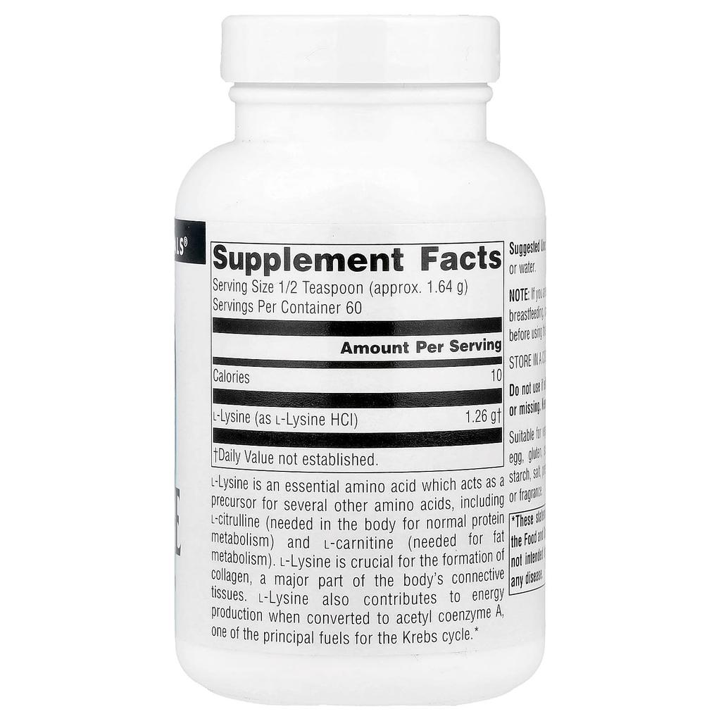 L-Lysine Powder, 100G(3.53Oz)