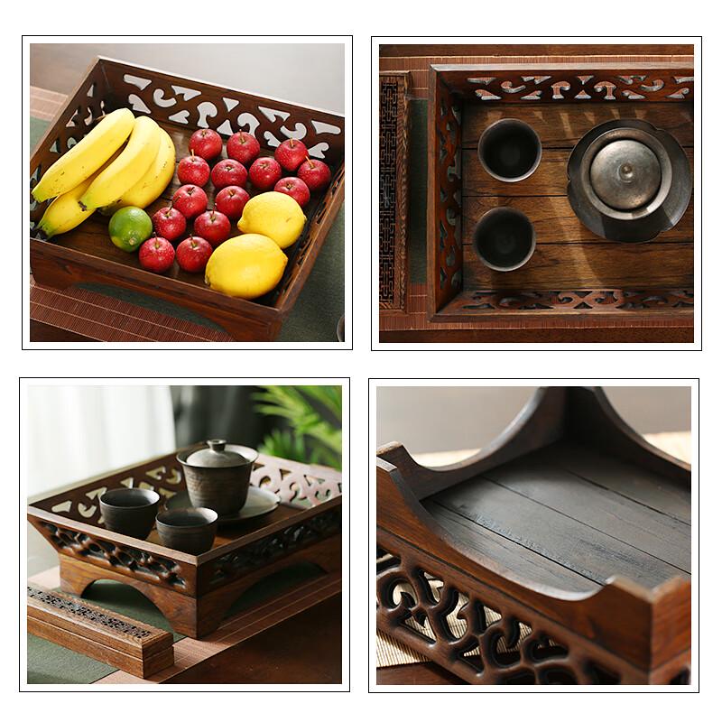 Chinese Style Solid Wood Fruit Bowl