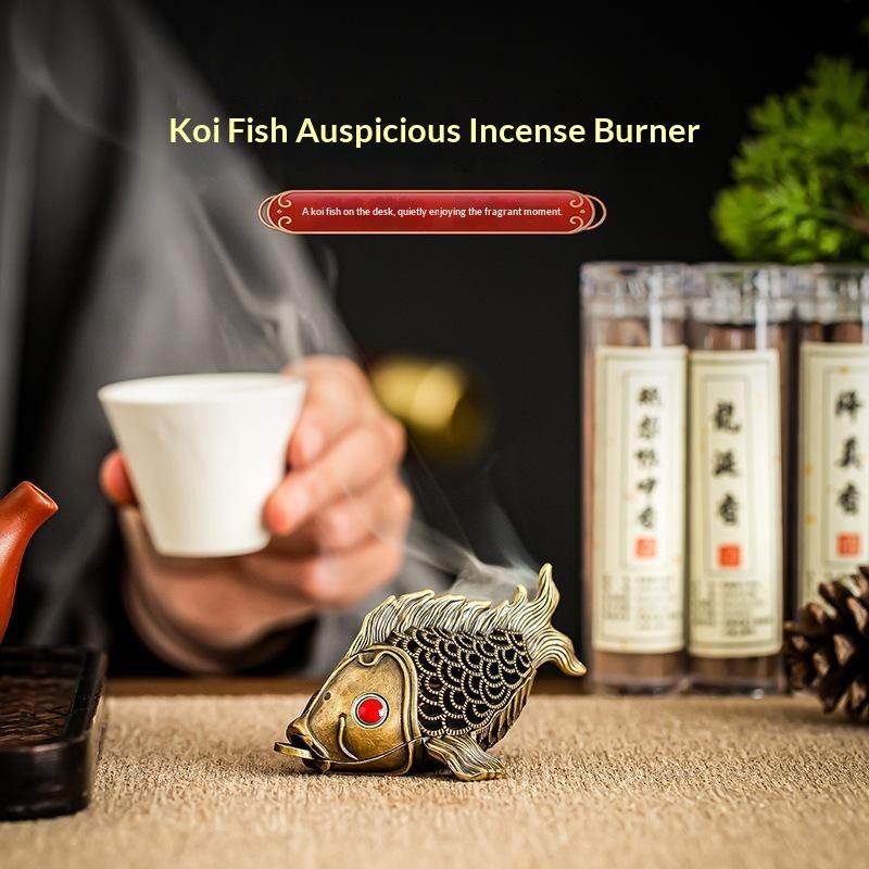 Retro Carved Alloy Hollow Incense Burner Stickless Powder Incense Holder Elegant Aromatherapy Decor for Entryway Living Room