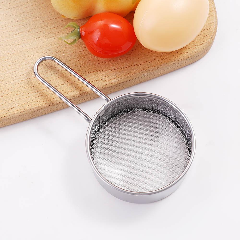 Handheld Baking Fine Mesh Colander Stainless Steel Powder Sieve Filter Spoon Flour Sifter Sifting Tool