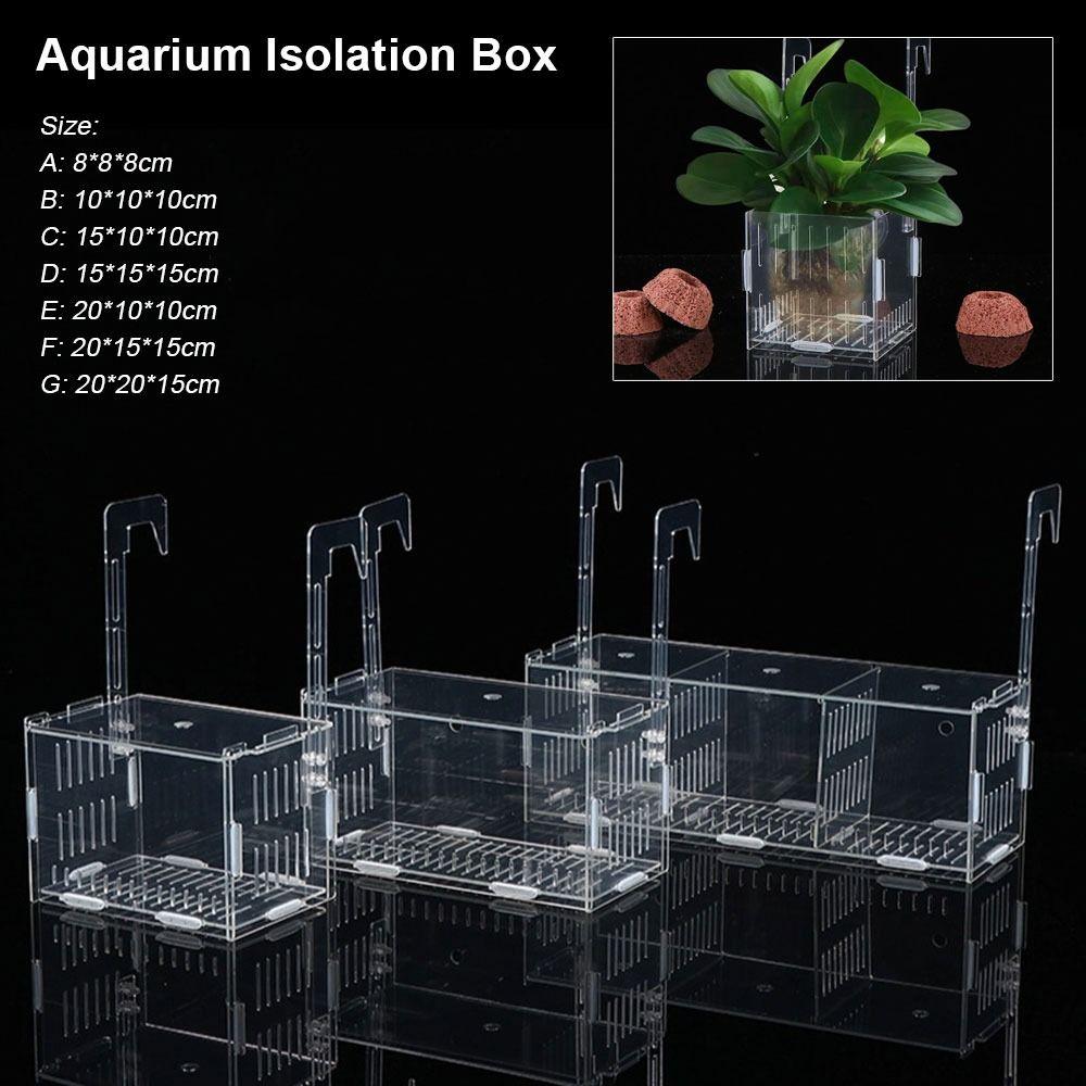 1Pcs Small Fry Aquarium Isolation Box Hatchery Divider Hydroponic Plant Box Fish Tank Accessory