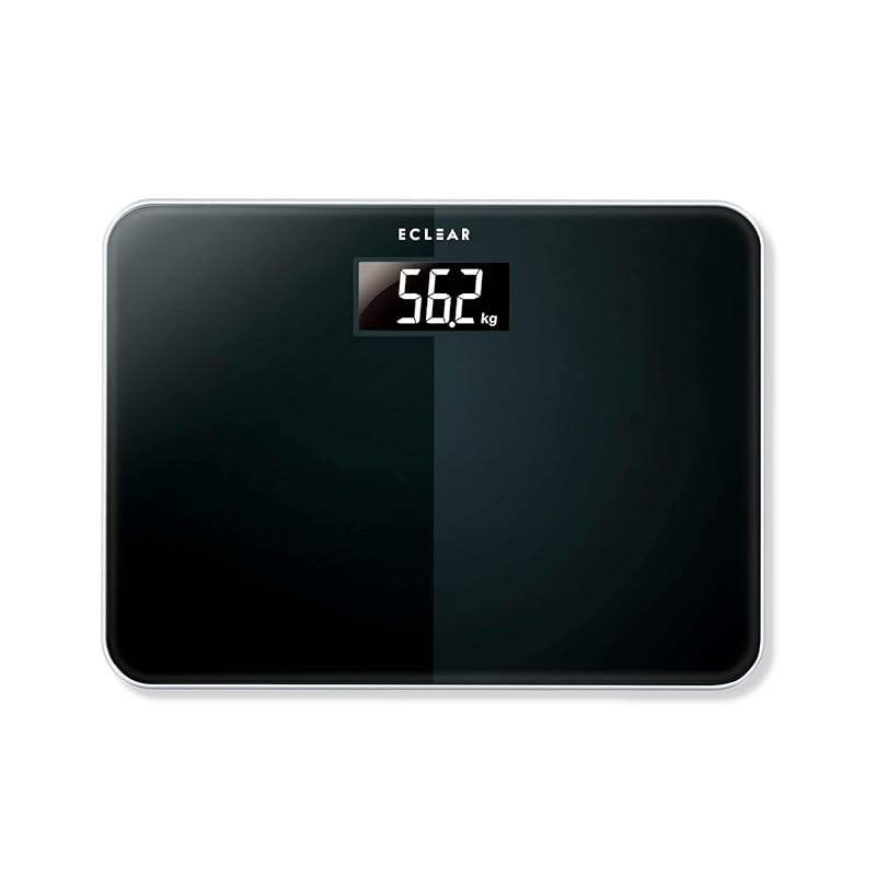 

ELECOM weight scale slim & compact with backlight black Ekuria HCS-S01BK