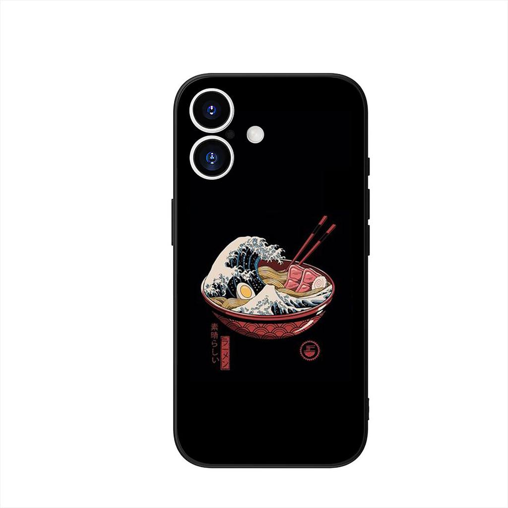 Phone Cover for Apple iPhone 16 15 14 Plus 13 12 Mini 17 Pro Max + 16E Air 16+ ProMax Case The Great Wave of Kanagawa Casing