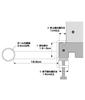 Suporte para Varal de Roupa Yamazaki para Batente de Porta Interna e Moldura de Janela L4 P23,7 A5–6,5cm Branco Ajustável Encaixa em Batentes de Porta Varões de Cortina Fixo com