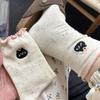 10 Pairs Socks Women's Mid-tube Socks Fungus Edge Autumn Cute Cartoon Ideas Sand Versatile Lace Bow Stockings