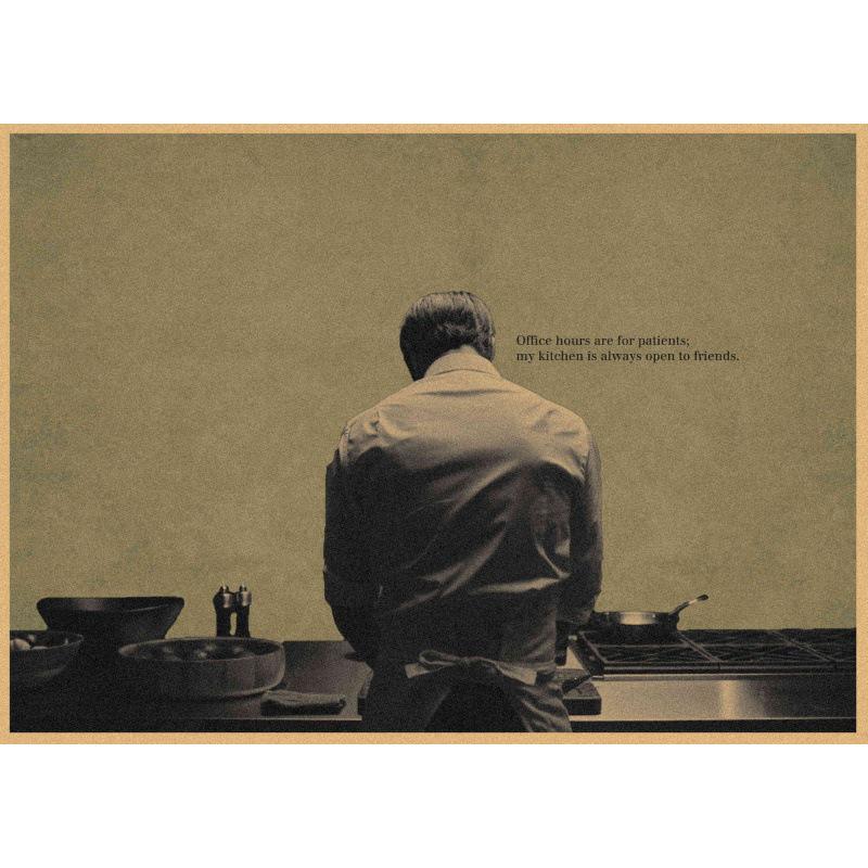

Large Hannibal Retro Kraft Paper Poster - Uncle Mike Wall Mural Decoration White card paper (non-adhesive) 30*42 cm