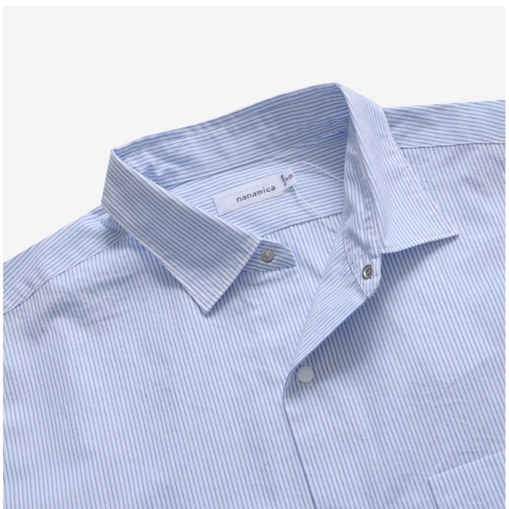 Nanamica Striped Wind Unisex Shirt Sugf362e Sx