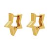 Stainless Steel Earrings Geometric Shapes Triangle/Heart/Rectangle Fade-Resistant Hypoallergenic Nickel-Free Jewelry Earrings