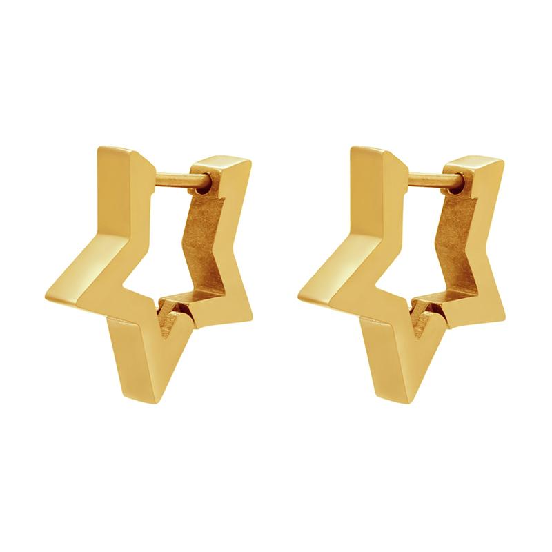 Stainless Steel Earrings Geometric Shapes Triangle/Heart/Rectangle Fade-Resistant Hypoallergenic Nickel-Free Jewelry Earrings