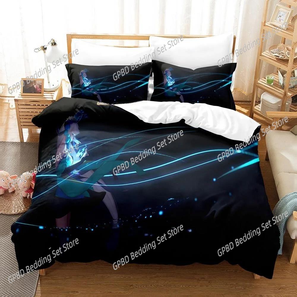 Game Kawaii Girls Onmyoji 3D Bedding Set Duvet Cover Pillowcases Single Twin Full Queen King Size Home Decor Quilt Boys Gift