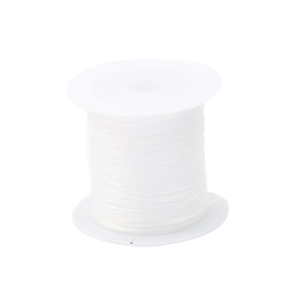 46M/1Roll 0.7mm Elastic Thread Round Crystal Line Nylon Rubber Stretchy Cord For Jewelry Making Beading Bracelet