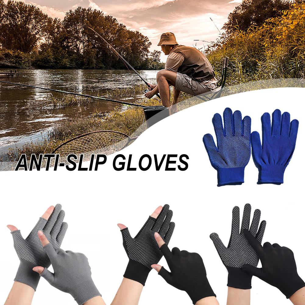 1 pár letní protiskluzové střihové rybářské rukavice prodyšné cyklistické pesca příslušenství díly rybaření lov přenosné fitness outd J7Y5