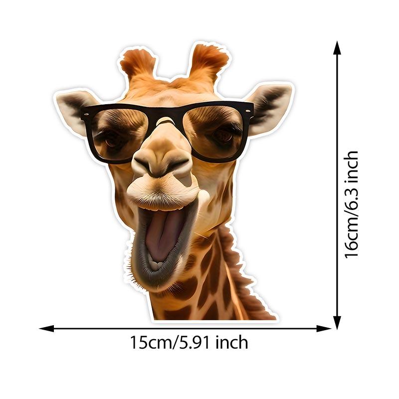 Charming Giraffe Car Stickers Waterproof Vinyl Decals Auto Body Window Bumper Decor Motorcycle Helmet Stickers TM133
