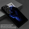 Blue Light Lion Pattern 2D Phone Case for Samsung S26 S25 S24 S23 S22 S21 S20 A56 A36 A16 - Glass Protective Cover