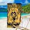 Ultra-Soft Beach Towel with Bendy and the Ink Machine Theme,Ideal for Pool - Camping, Diving - Perfect Travel Essential, Vibrant Beach Towel.
