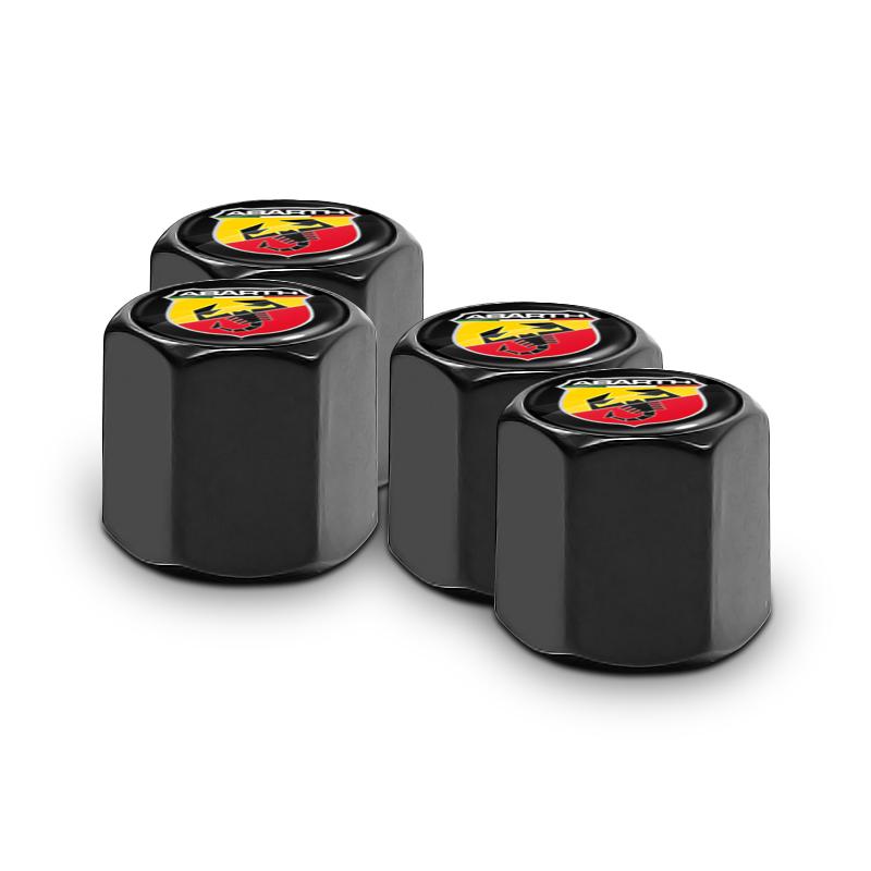 Metal Car Keychain Rings Accessories Tire Valve Cap For Abarth FIAT Punto 500 Tipo Stilo Palio Bravo Doblo Panda Ducato