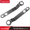 Black Four-Jaw Adjustable Wrench for Angle Grinder Polishing Machine
