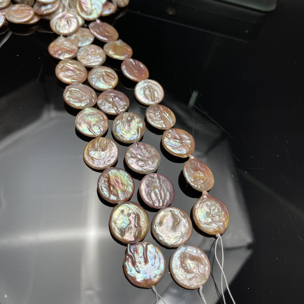 

DIY ювелирные аксессуары круглый барочный жемчуг 20 мм для изготовления ювелирных изделий DIY ожерелье серьги браслет аксессуар длина 18 см 20x20mm фиолетовый