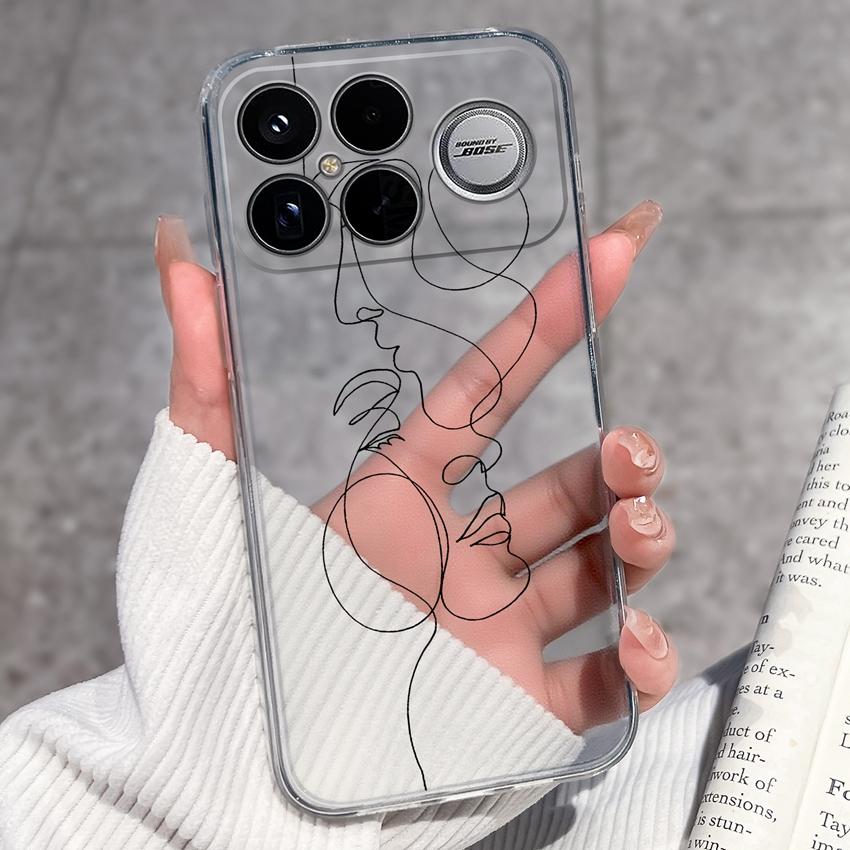 Covers For Xiaomi Poco F8 Ultra F8 F5 Pro F3 C50 C40 Mi Note 2 3 Transparent TPU Phone Case Cute Pet Dog Soft Silicone Dustproof Shell For Xiaomi Capa