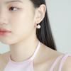 LOVUEE Pink Kitty with Pink Tulip Earrings