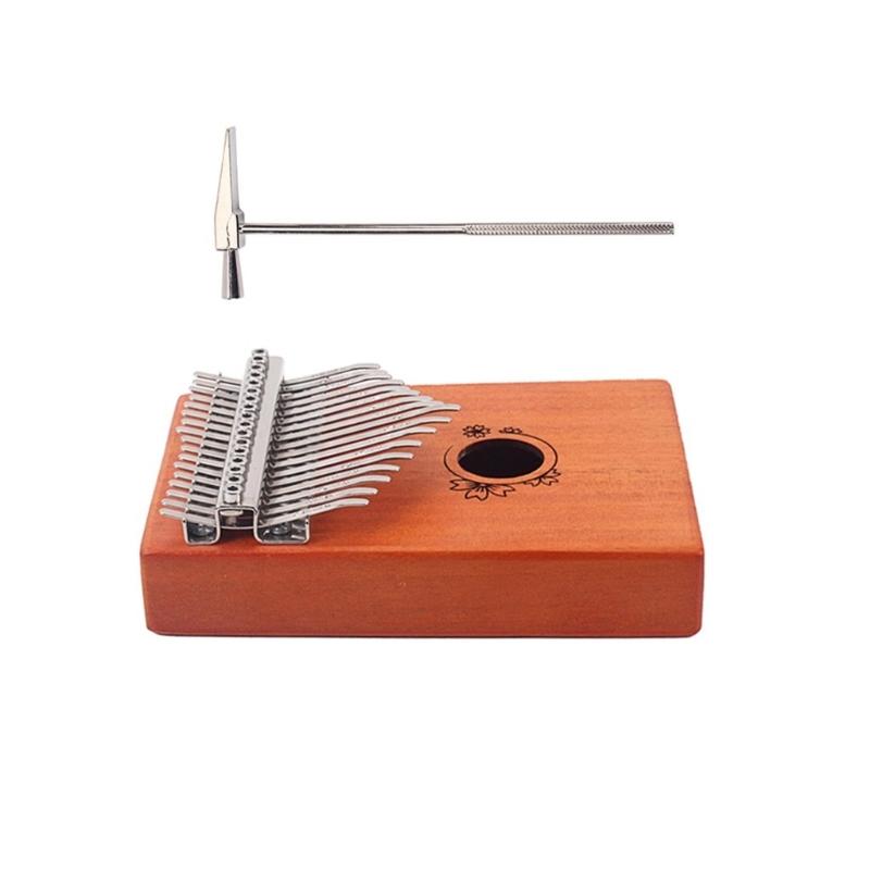 17 Keys Thumb Piano Portable Wood Kalimba Finger Piano Beginner Keyboard Instrument Gifts for Kids Adults Beginners