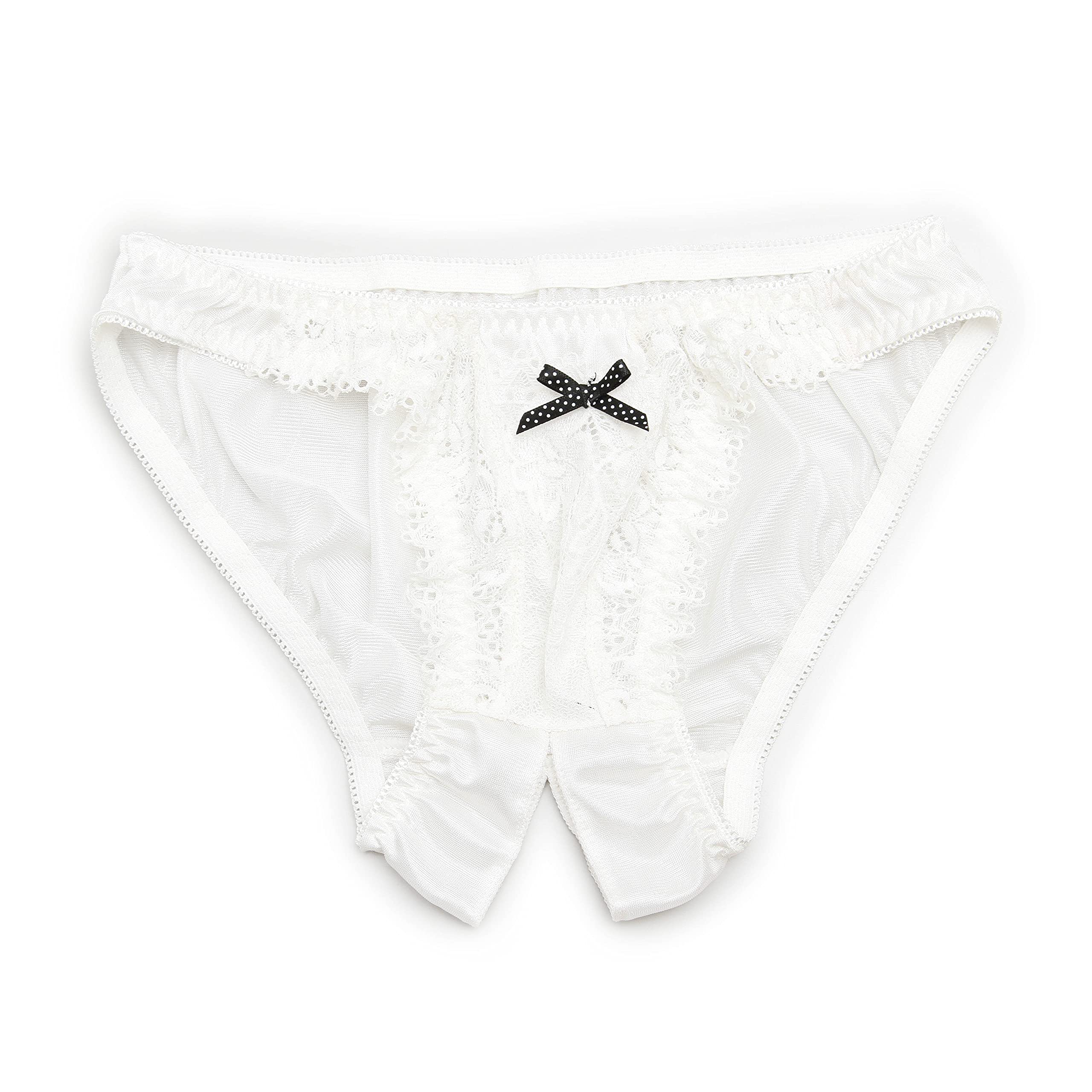 

nemoP open crotch shorts with front pockets white