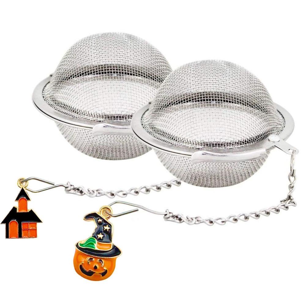 2PCS Fine Mesh Butterfly Bee Chain Tea Infuser Stainless Steel Tea Strainer Tea Filter Ball  Cooking