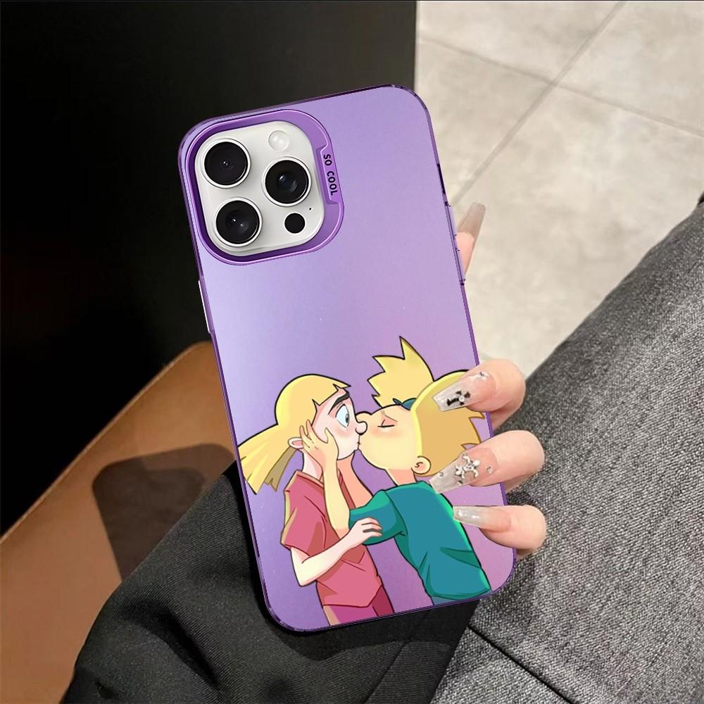 Hey Arnold Phone Case For IPhone 16 15 14 13 12 11 Pro Max X XR XSMAX 8 7 Plus Matte Shockproof Back Cover