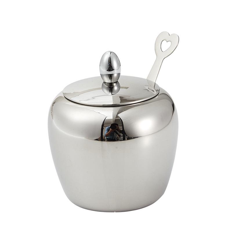 Stainless Steel Spice Jar - 304 Salt & Sugar Container for Kitchen Essentials