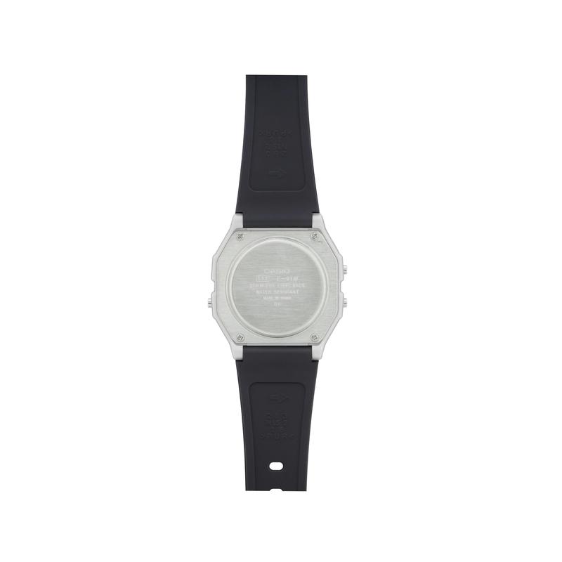 Casio VINTAGE Series - Square Fashion Sports Simple Retro Quartz Movement Resin Strap Japanese and Korean Watch Men's Watch Black Dial F-91WM-7ADF