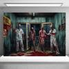 2D Flat Banner, 1 Piece - Halloween Party Banner for Terrifying Hospital - Indoor and Outdoor Durable Polyester fabricDJH
