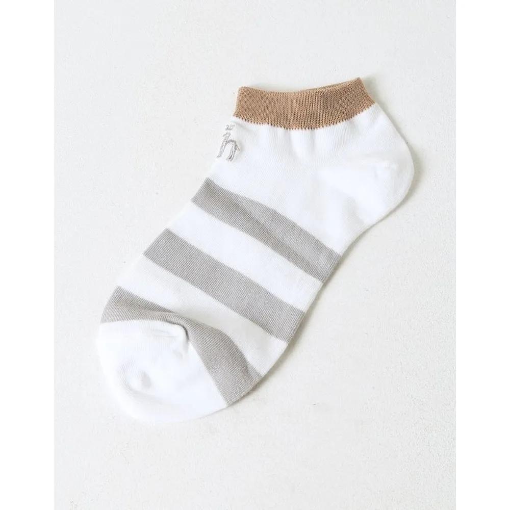 [25FW] Color Block Women's Ankle Socks 3-Piece Set HISS5F004WT