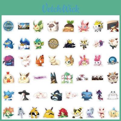 Palworld Cartoon Fantasy Kreatur Paru Spiel Aufkleber Niedlicher Stil Wasserdicht