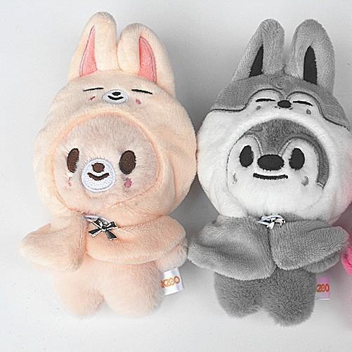 Bibs Series Cloak Plush Toys Dwaekki Seoul FM Wolf Chan Stuffed Animal Plushies Doll