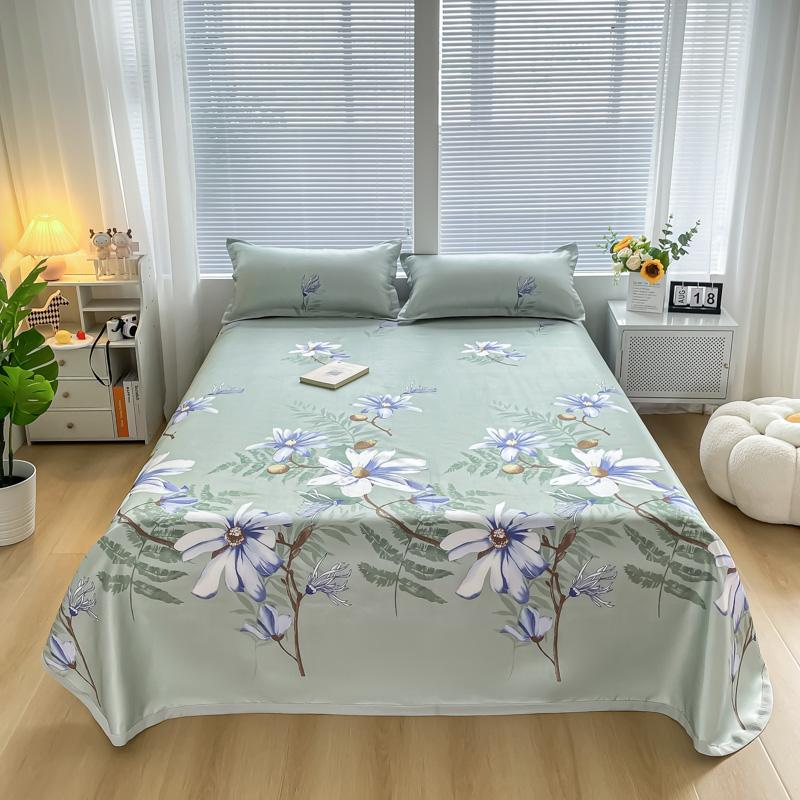 Vėsinanti plokščia paklodė su pagalvių užvalkalu Vasaros patalynė Lygi patalynė Namai Vienviečiai / karalienės dydžio paklodės rinkinys roupa de cama