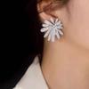 Fireworks Flower Earrings Light Luxury High-end Earrings Niche Exquisite Temperament Cold Wind Earrings