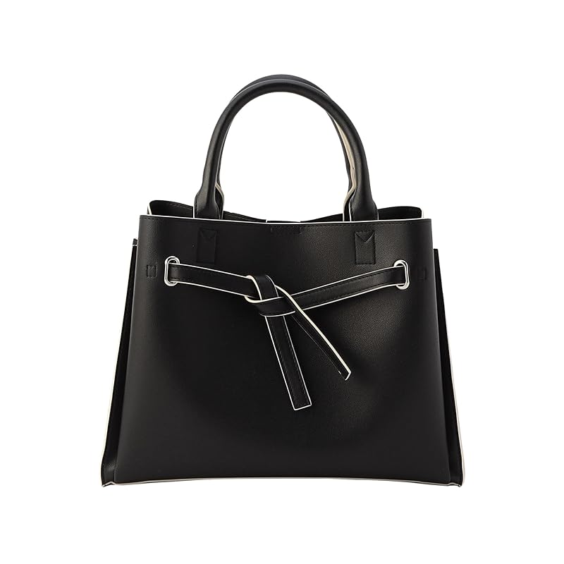 

[Comciseism] (Monocomsa) Ribbon flap tote bag 95-20BK10-205 F black