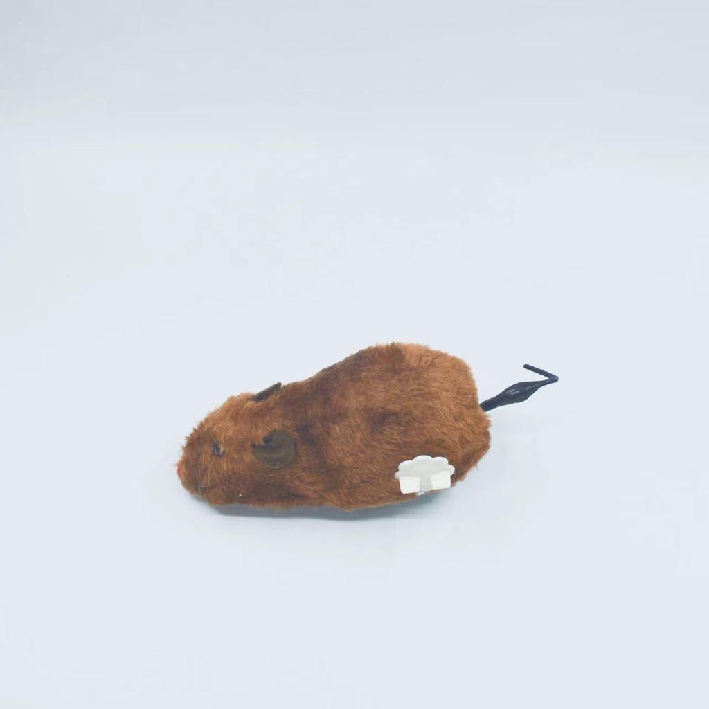 4-Color Interactive Cat Teasing Plush Mouse with Wagging Tail