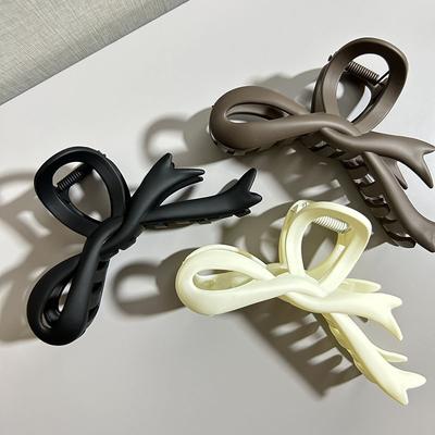 Temperament Gelee Farbe Acryl Bogen Haar Klaue Klemme Frauen Mädchen Einfache Koreanische Mode Spule Haar Clip Haar Styling Zubehör