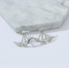 European and American Rhombus Stud Earrings with Smooth Surface