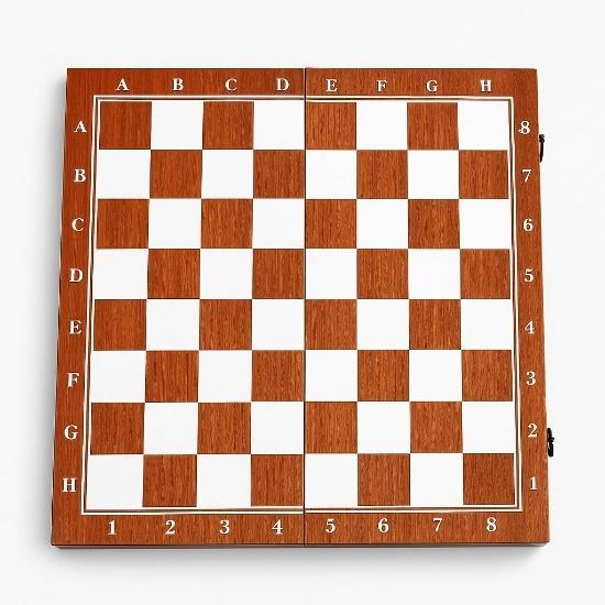 KNK Premium Chess Board Set Foldable 15x15 Inches Anti-Scratch Padded Storage 32 Wooden Chess Pieces Classic Game for Adults & Kids Travel Brown