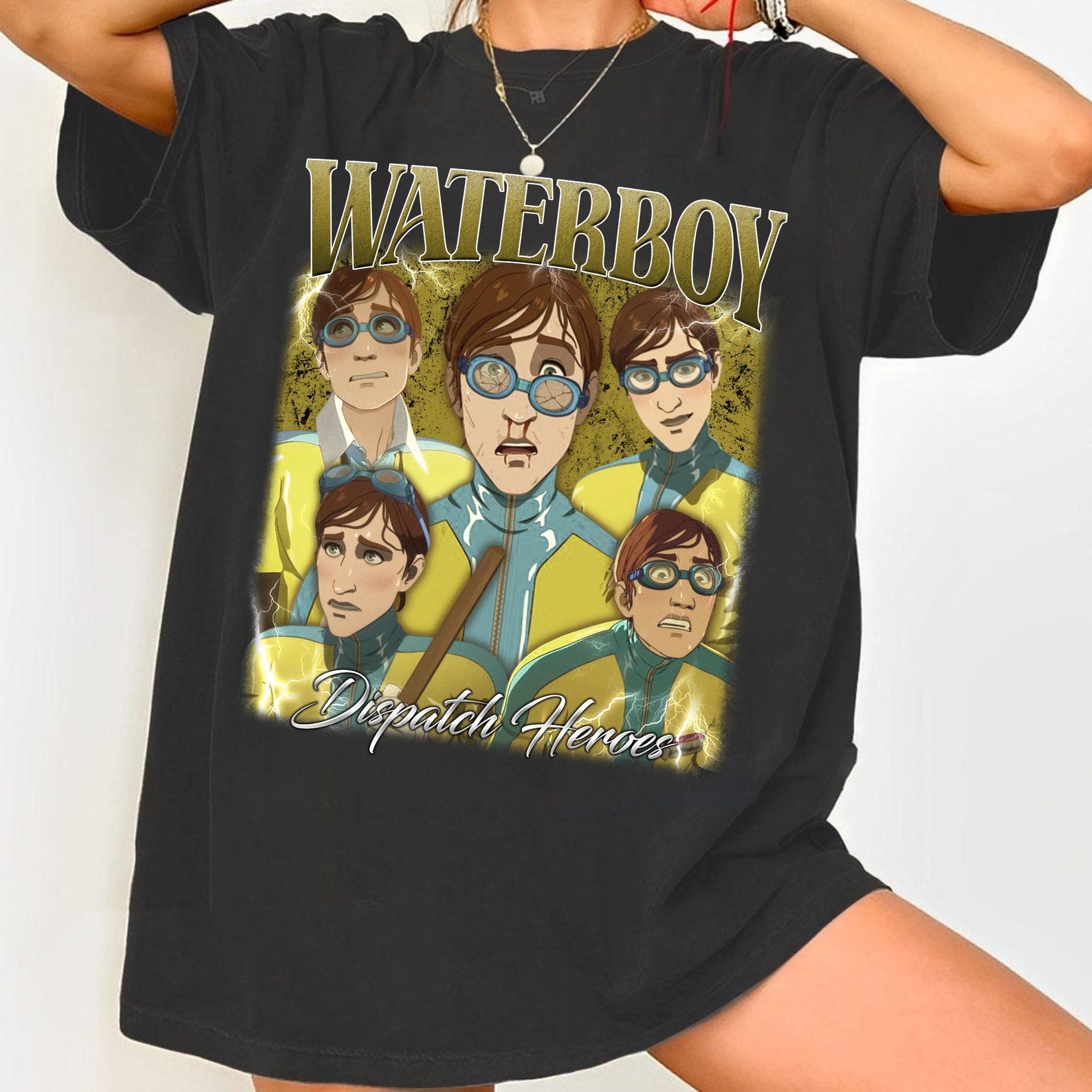 Vintage Waterboy Dispatch Game T-Shirt, Kpop Gamer Graphic Tee 3XL