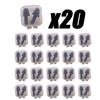 20pairs Soft Silicone Earplugs Waterproof Swimming Ear Plugs Reusable Noise Reduction Sleeping Ear Plugs Hearing Protection