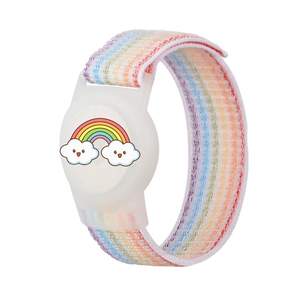 TPU Cartoon Case Nylon Strap Waterproof Child Wristband for Apple AirTag Tracker Accessories