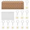 Pack of 30 Daisys Florals Keychains with Gratitudes Cards Handmade Party Favors Stylish Women Bag Key Hanging Ornament